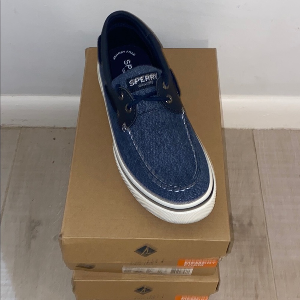 Sperry Boat Navy Memory Foam size 9.5/ 10.5